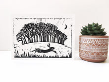 Load image into Gallery viewer, Coming home trees and hare
